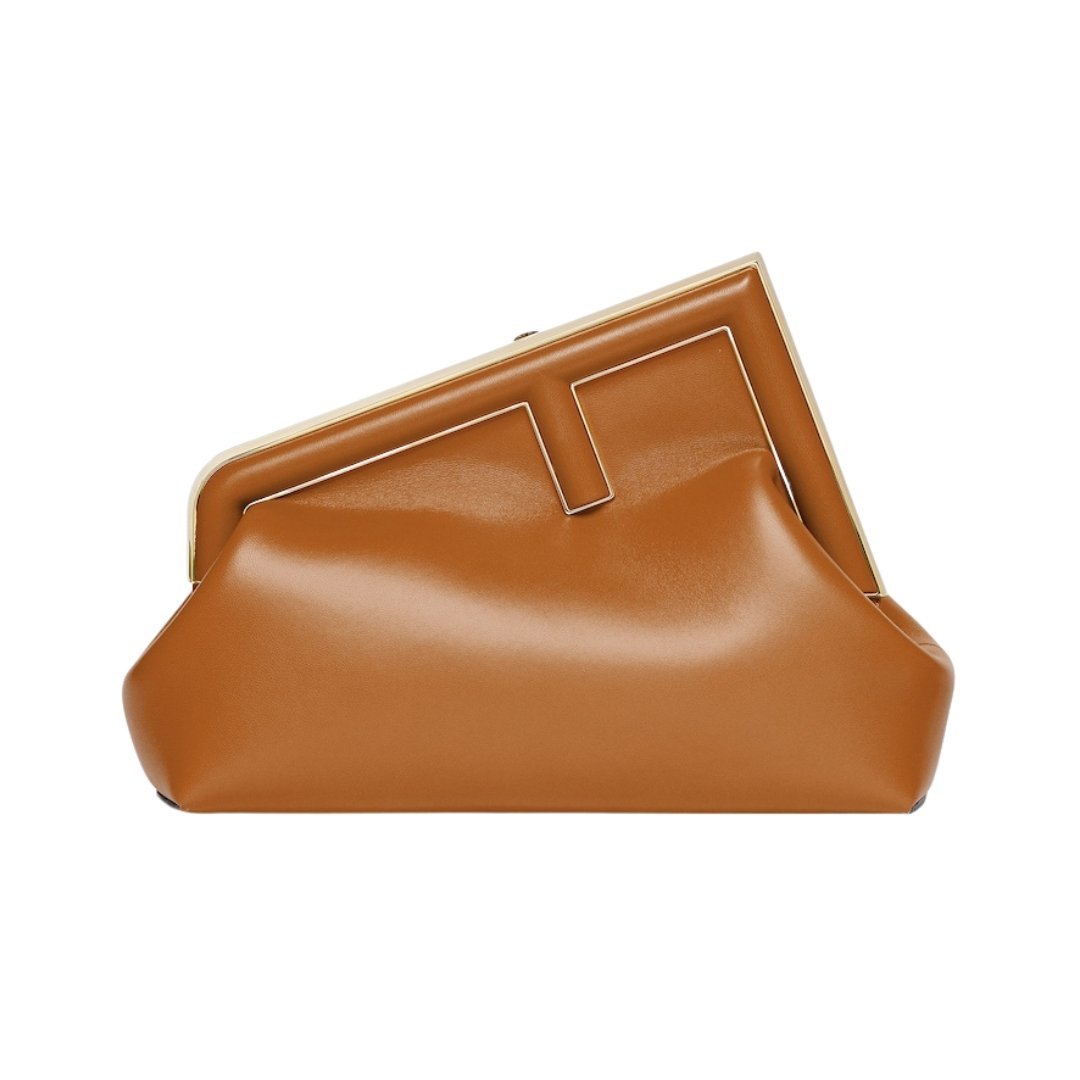 Tasche aus braunem Leder 20cm