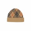 Kariertes Kaschmir-Beanie