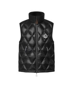 Diamond Ripstop Daunenweste Schwarz