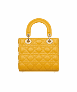 Alternative view of Zomers geel lamsleer met Cannage-motief 20cm