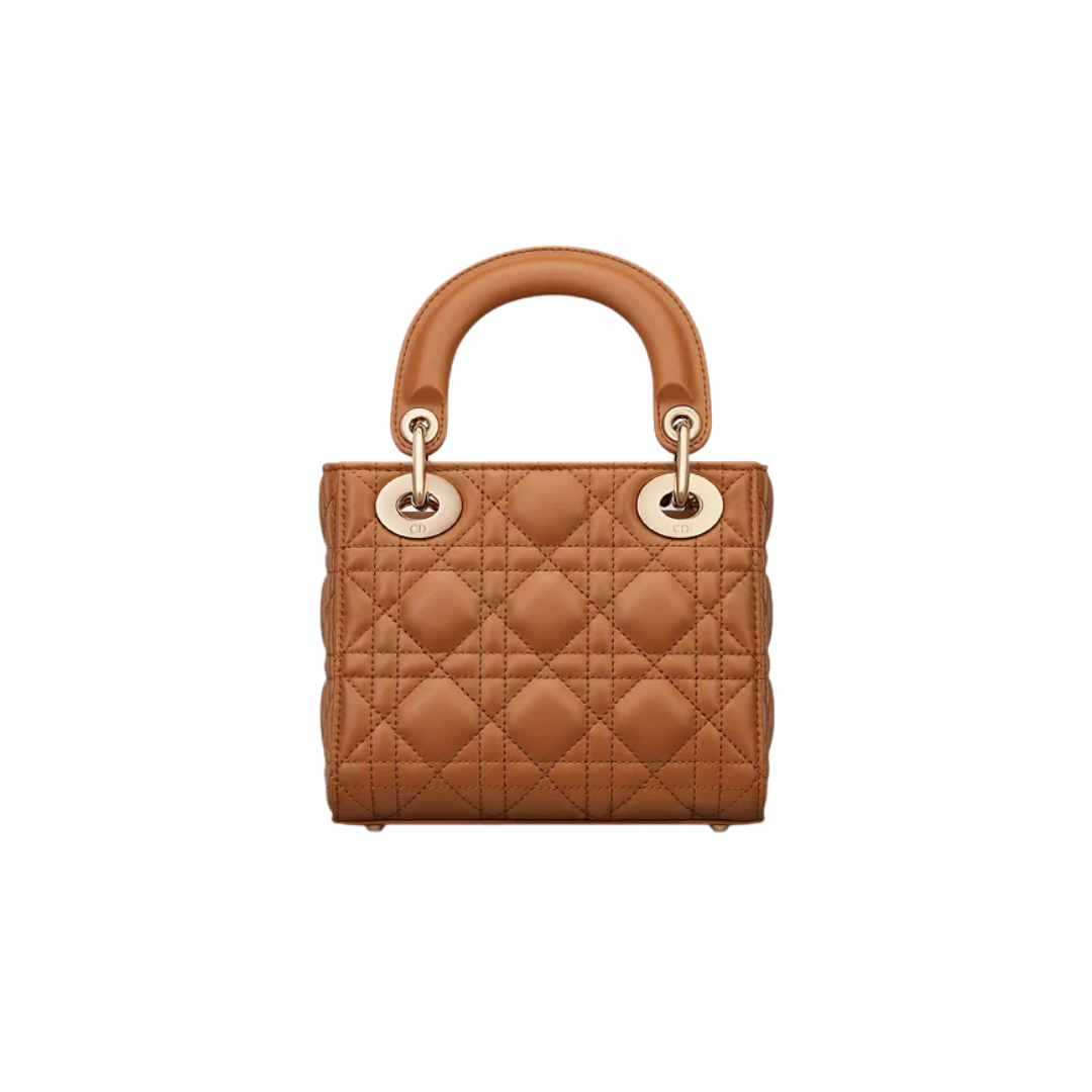 Goudbruin lamsleer met Cannage-motief 17cm – Bild 2