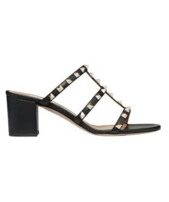 Rockstud Kalbsleder Schwarz 60cm