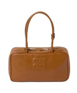 Cognac Leder-Top-Griff 17cm