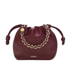 Mini Flamenco Tasche Dunkelburgunder 17cm