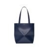 Mittelgro?e Puzzle Fold Tote Abyssblau 31.5cm