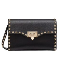 Kalbsleder Crossbody Schwarz 22.5cm