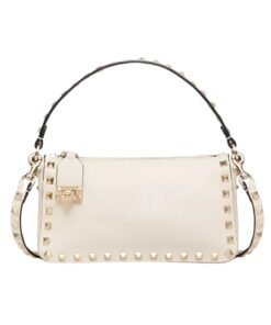 Kalbsleder Crossbody Hell-Elfenbein 19cm