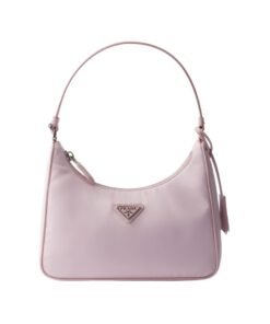 Re-Nylon- und Saffiano in Alabasterrosa 17cm