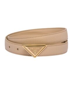 Saffiano-Leder Sandbeige 2cm