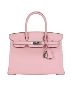 Rose Sakura Verso Ch?vre Palladium-Hardware 30cm