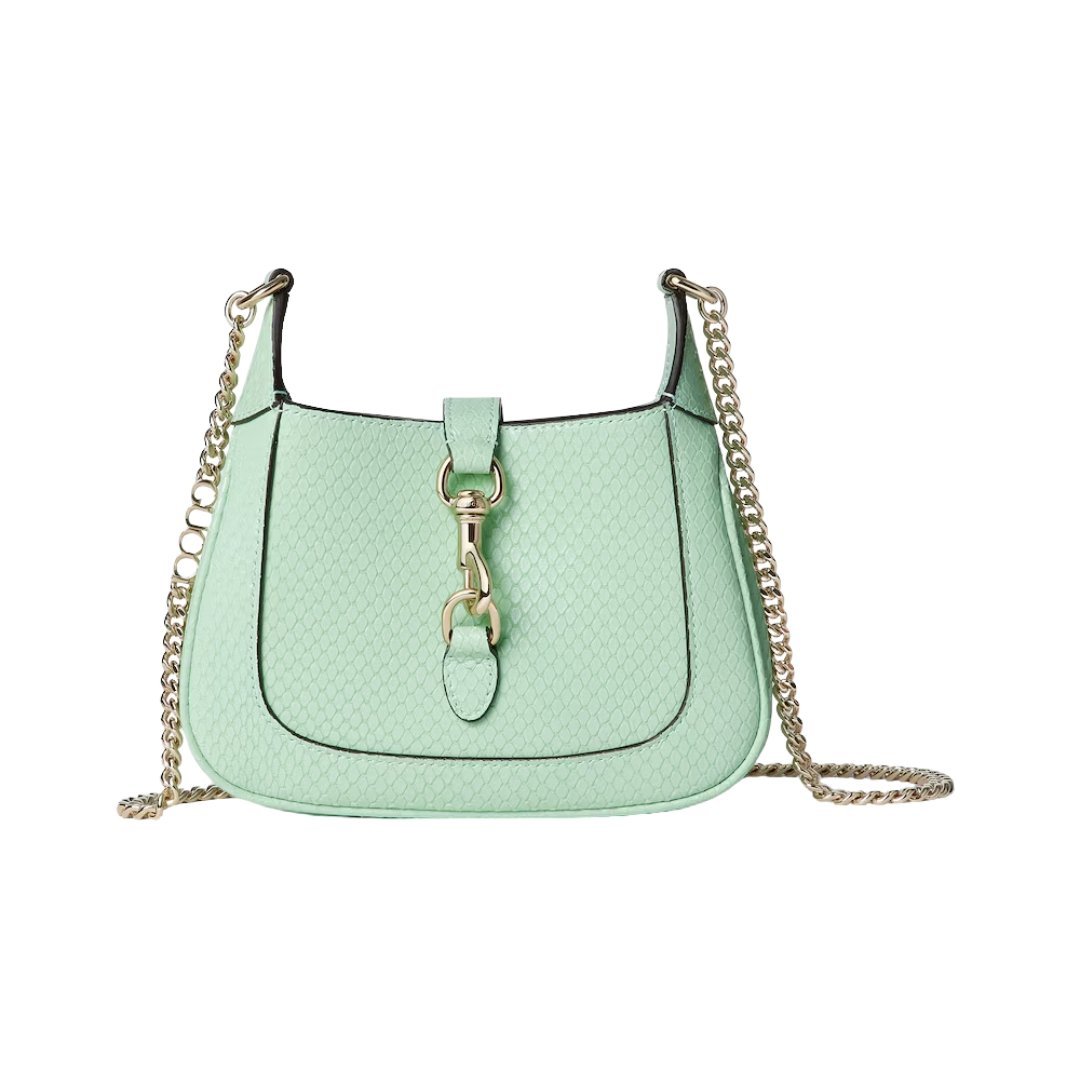 Jackie Notte Mini-Tasche aus Pythonleder 19.5cm