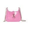 Mini-Schultertasche Pink Lackleder 19.5cm
