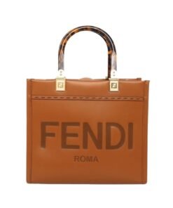 Braune Kalbsledertasche 22cm