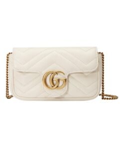 Super-Mini-Tasche mit goldfarbener Schmuckverzierung 16.5cm