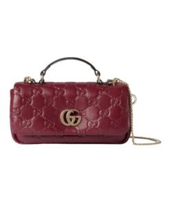 Henkeltasche mit hellgoldfarbener Schmuckverzierung 21.1cm