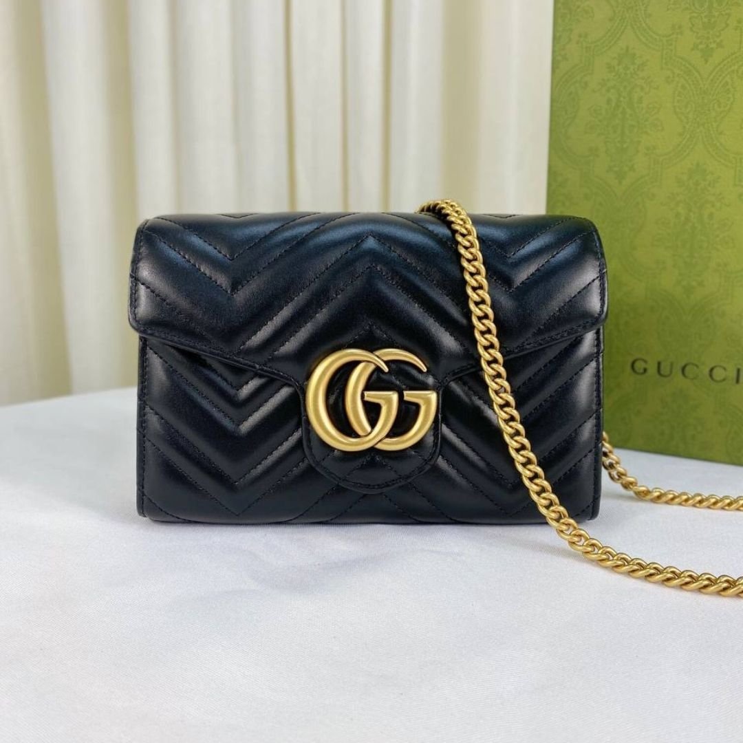 GG Marmont Matelasse Schwarz 20 cm – Bild 5