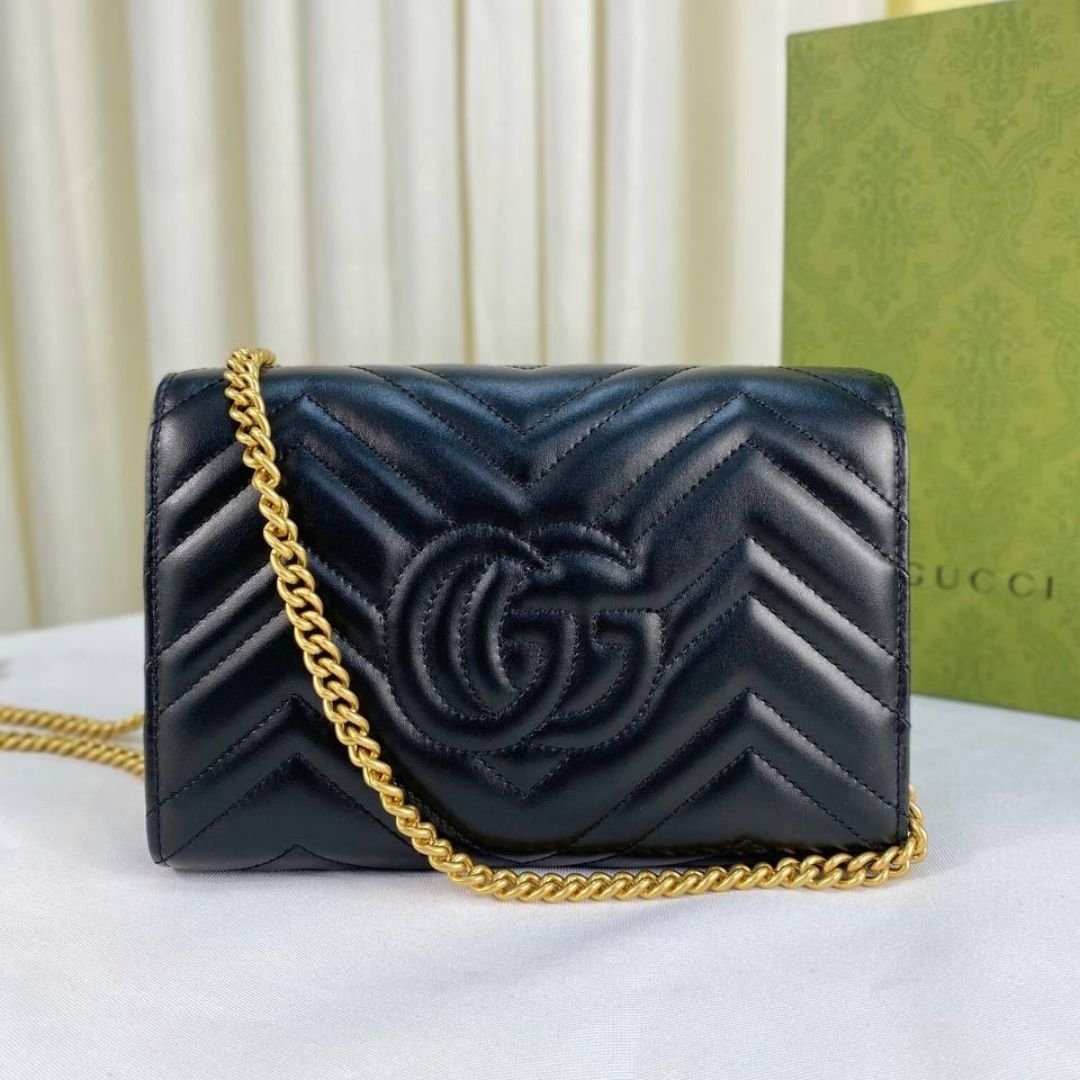 GG Marmont Matelasse Schwarz 20 cm – Bild 3