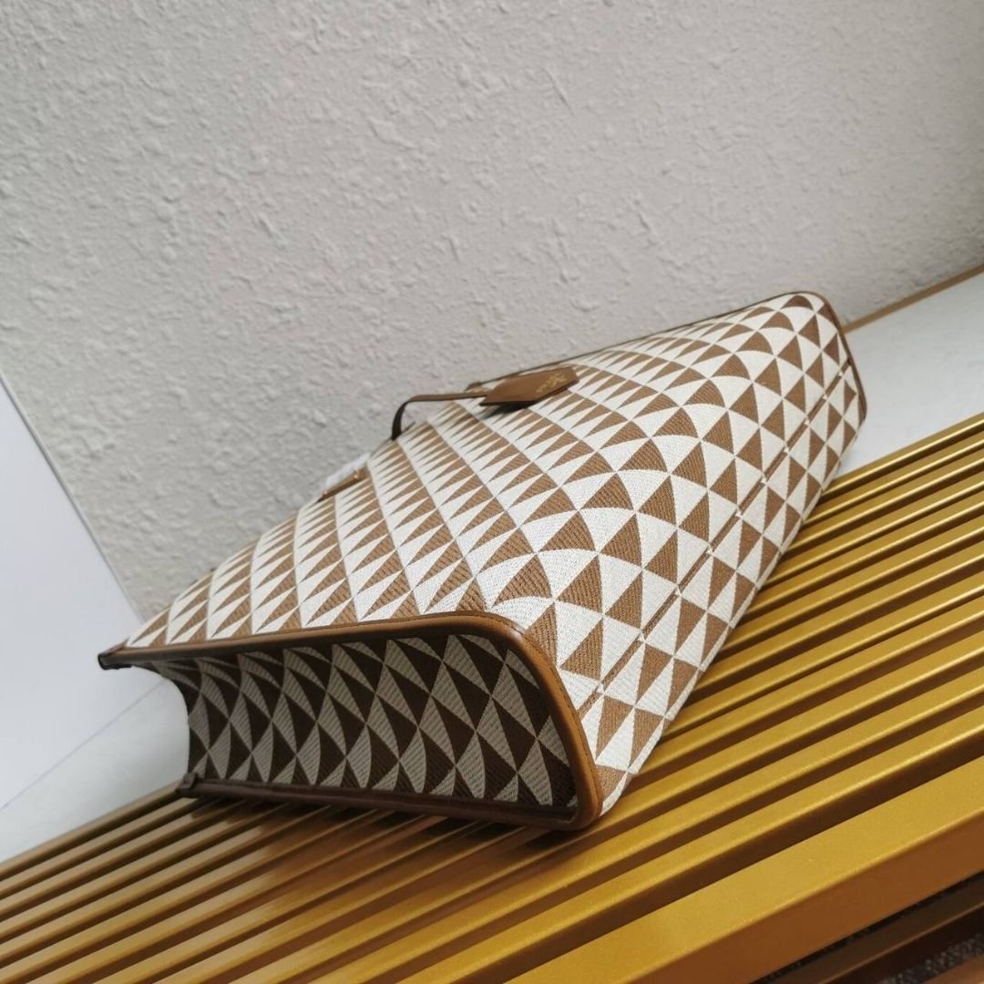 Symbole Embroidered Tote Kaffee 39 cm – Bild 5