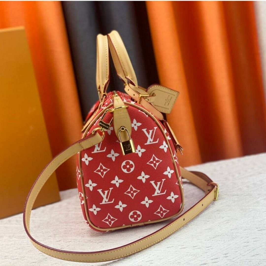 Speedy Monogram Rot 25 cm – Bild 5