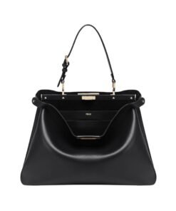 Alternative view of Schwarze Ledertasche 25.5cm