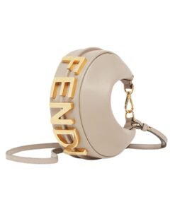 Alternative view of Mini Ledertasche in Taubengrau 13cm