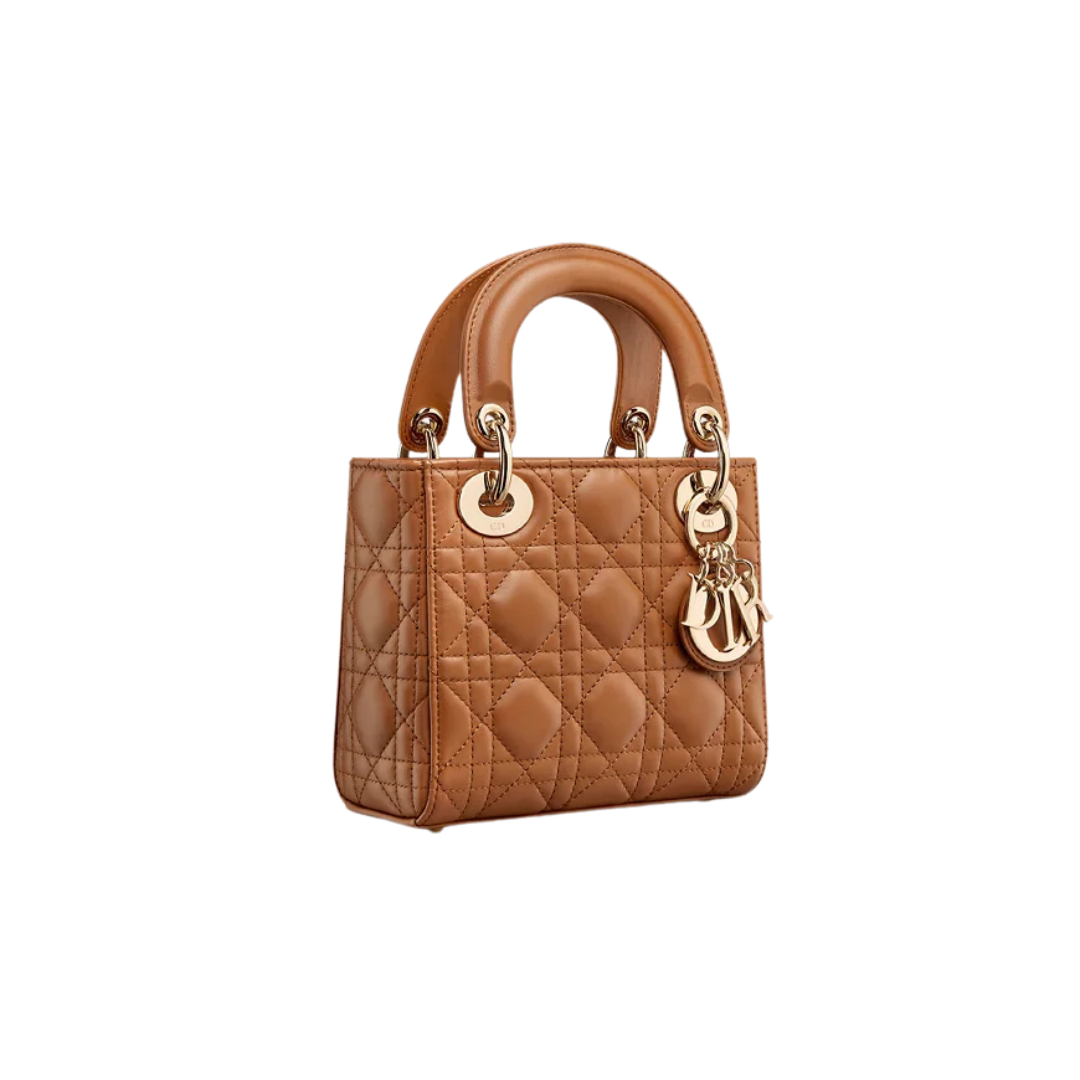 Goudbruin lamsleer met Cannage-motief 17cm – Bild 3