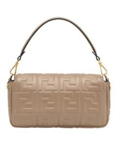 Alternative view of Ledertasche aus Nappaleder in Taupefarbe 15cm