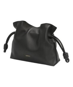 Alternative view of Mini Flamenco Clutch aus Nappaleder in Schwarz 18cm