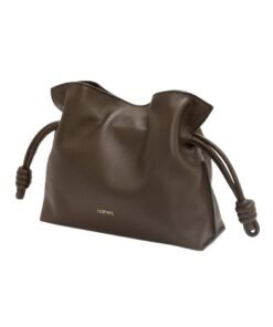 Alternative view of Clutch aus Nappaleder in Schokoladenbraun 18cm