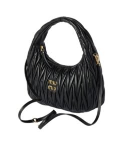 Alternative view of Wander-Nappa-Leder-Hobo Schwarz 18cm