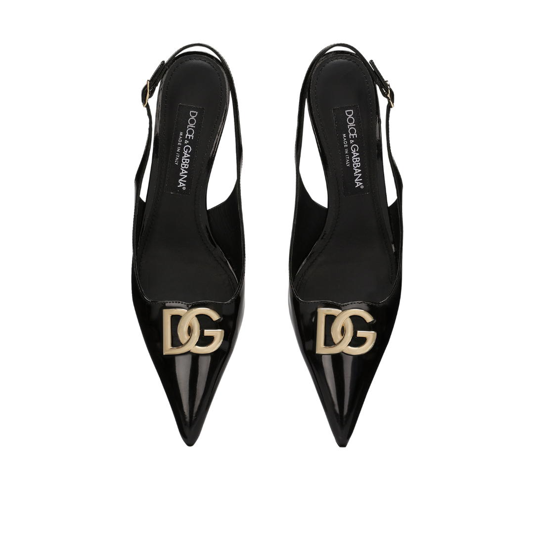 Poliertes Kalbsleder Slingbacks – Bild 3