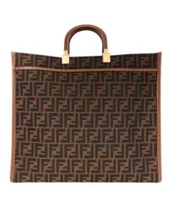 Alternative view of FF braune Stoff Shopping Tasche 35cm