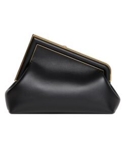 Alternative view of Tasche aus schwarzem Leder  20cm