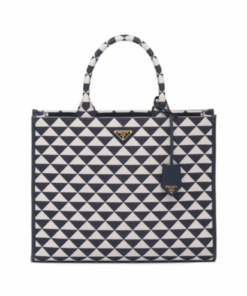 Symbole Embroidered Tote Blau 39 cm