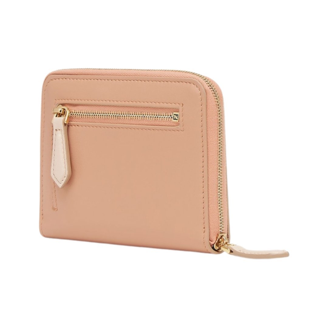 Rosa Lederbrieftasche 12.5cm – Bild 2