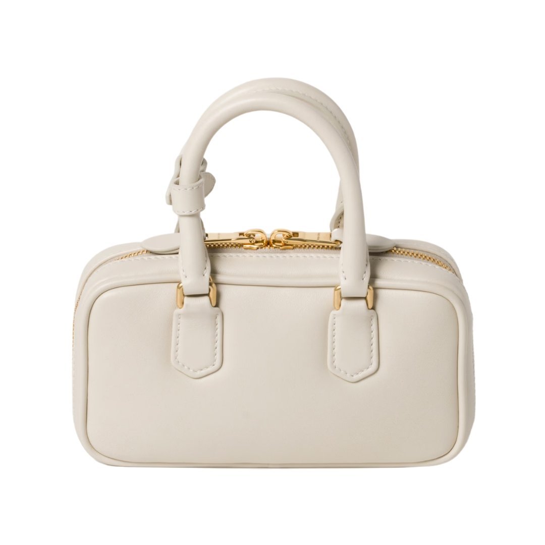 Arcadie-Leder-Mini Kreidewei? 10cm – Bild 3