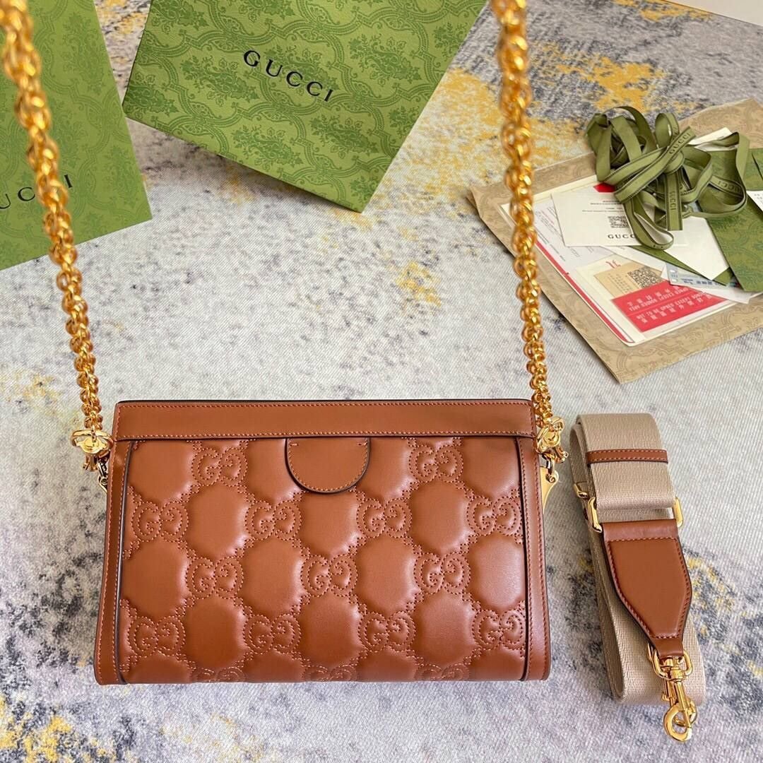 GG Matelasse Braun 26 cm – Bild 5