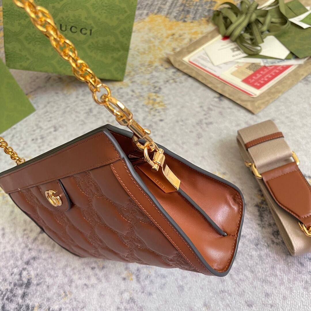 GG Matelasse Braun 26 cm – Bild 3