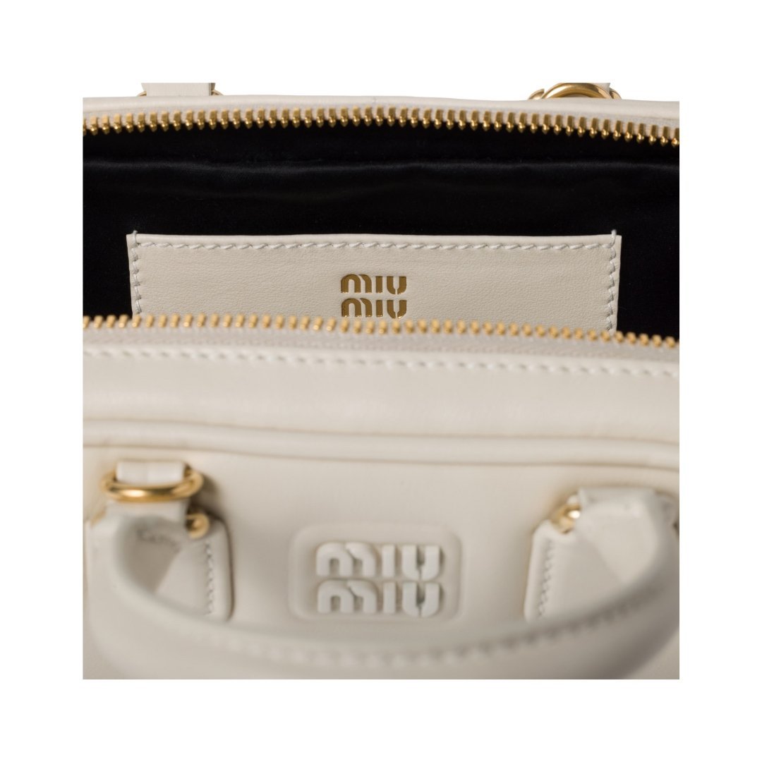 Arcadie-Leder-Mini Kreidewei? 10cm – Bild 4