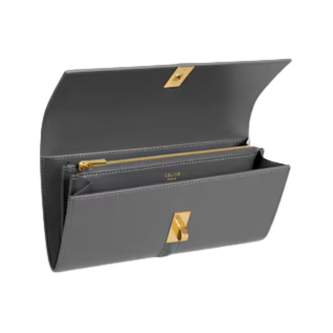 Gro?e Brieftasche in satiniertem Finish 19cm – Bild 4