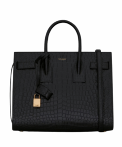 Sac de Jour Schwarz/Goldbraun 32 cm