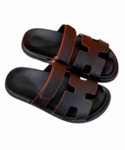 Cyprus Sandals Schwarz mit roten R?ndern