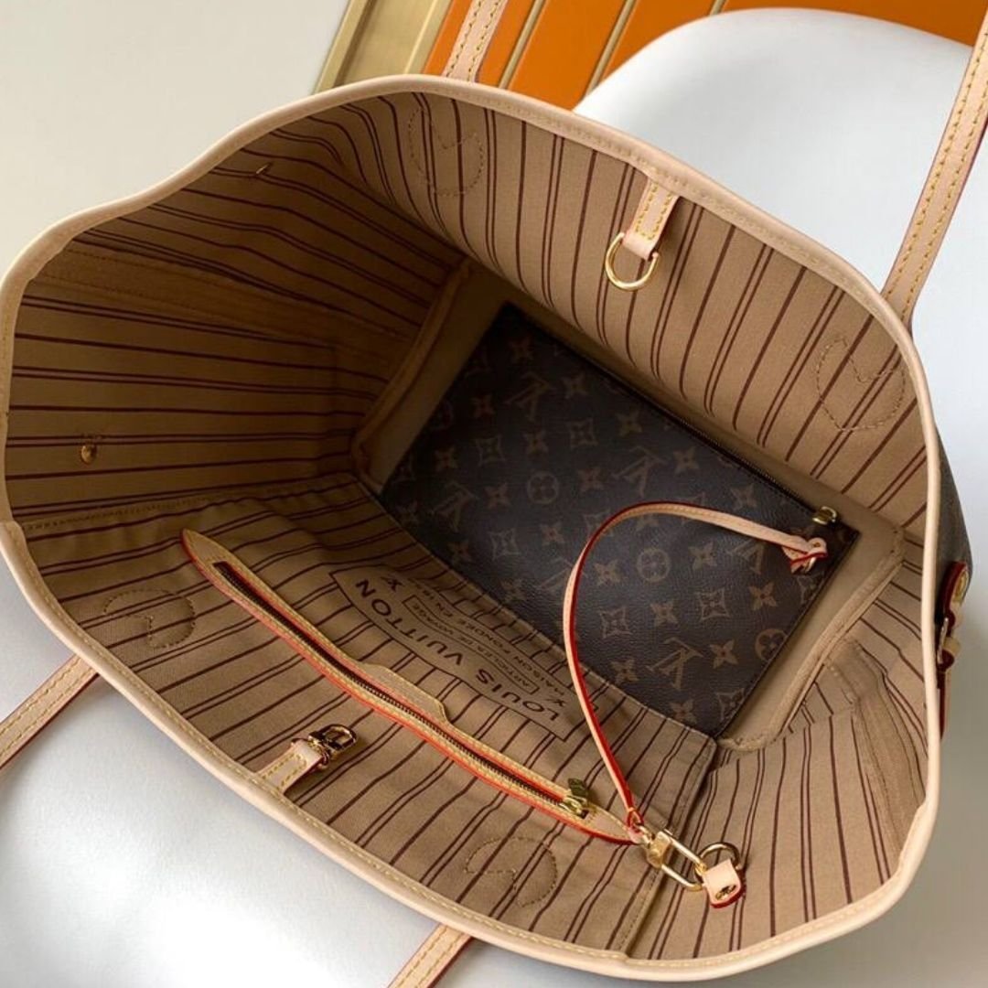 Neverfull GM Braun/Beige 39 cm – Bild 5