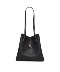 Umwandelbare Ledertasche in Schwarz  27cm