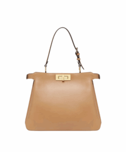 Ledertasche in Milchkaffee-Farbe 25.5cm