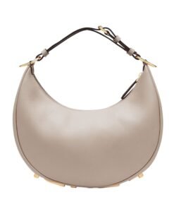 Alternative view of Ledertasche in Taubengrau  24.5cm