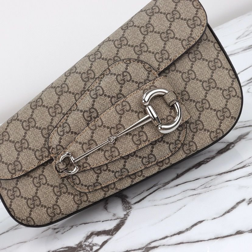 Horsebit 1955 Small Braun/Beige 26.5 cm – Bild 5