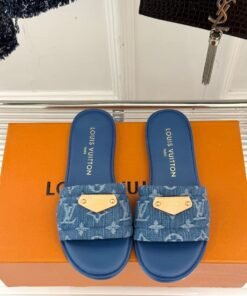 Alternative view of Lily Flat Mule Blau