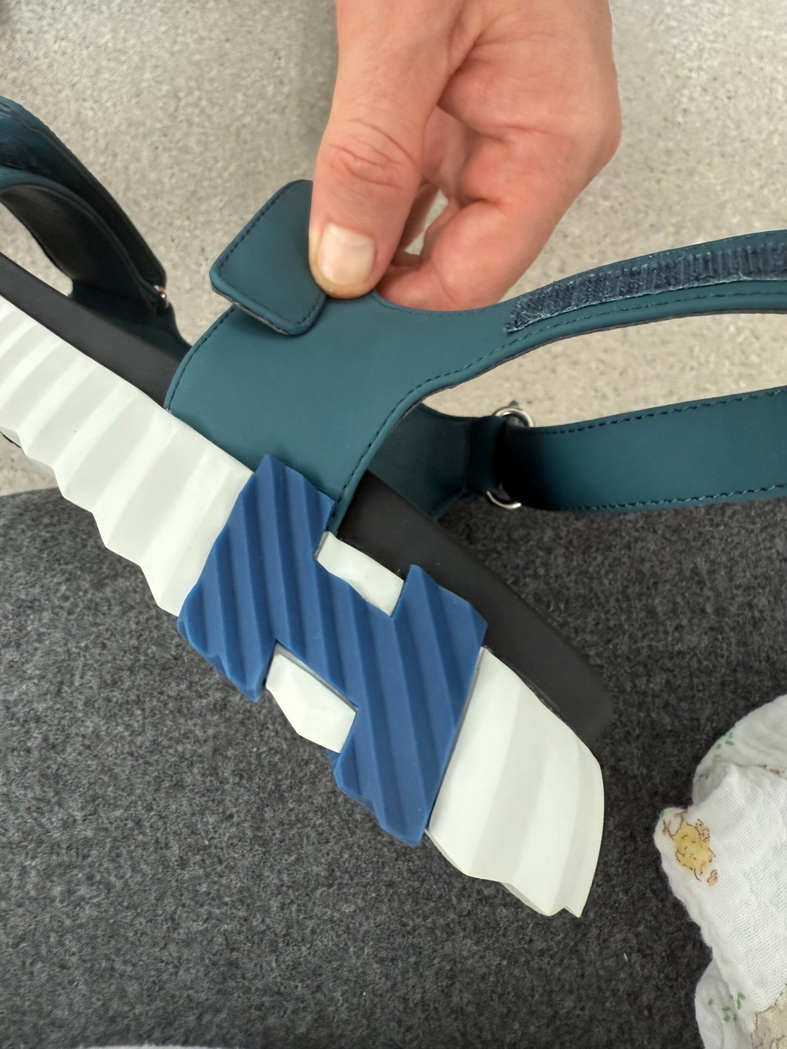 Junior-Sandale Blau 43 EU – Bild 2