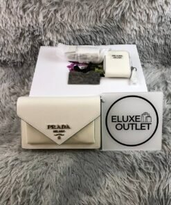 Alternative view of Saffiano-Leder-Kuvert-Tasche Wei? 20 cm